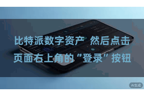 比特派数字资产 然后点击页面右上角的“登录”按钮